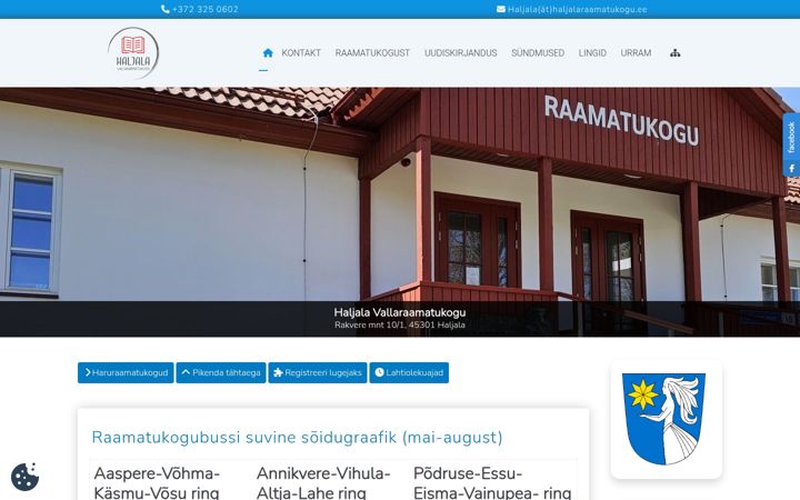 Screenshot of haljalaraamatukogu.ee