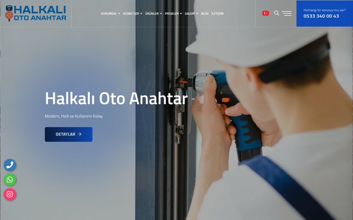 Screenshot of halkaliotoanahtar.com