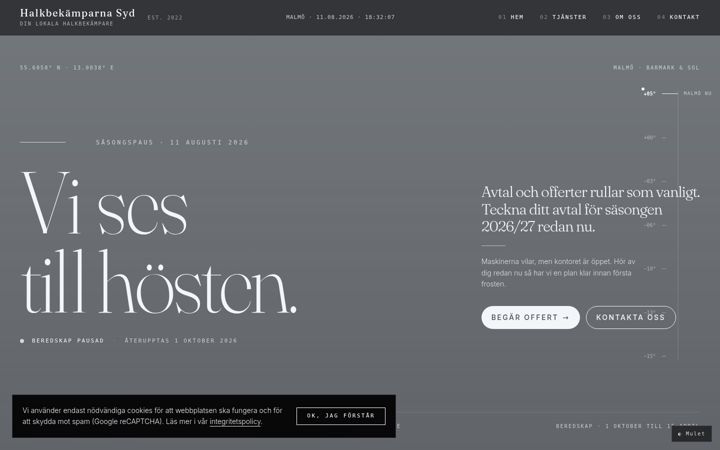 Screenshot of halkbekamparna.se