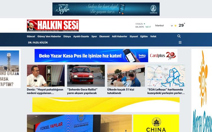 Screenshot of halkinsesikibris.com