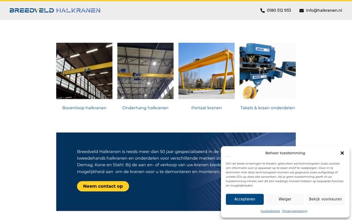 Screenshot of halkranen.nl