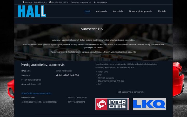 Screenshot of hall.sk