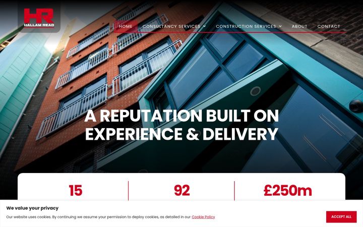 Screenshot of hallamread.co.uk