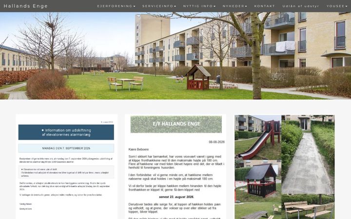 Screenshot of hallandsenge.dk