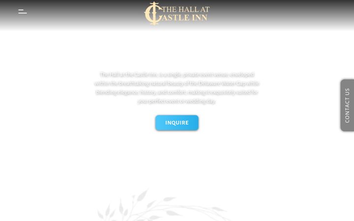 Screenshot of hallatcastleinn.com
