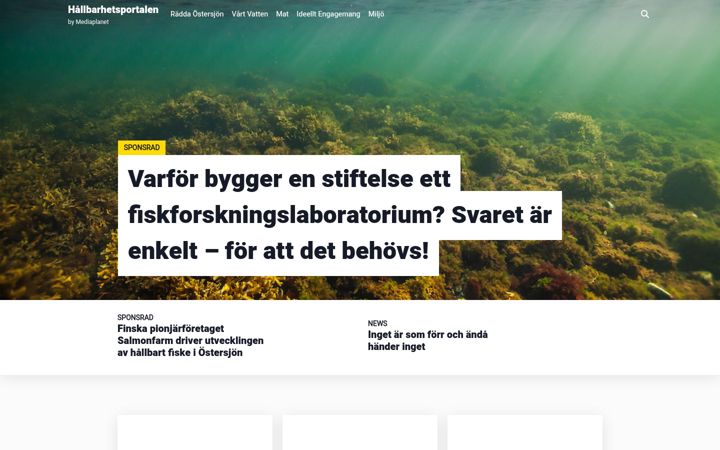 Screenshot of hallbarhetsverige.se