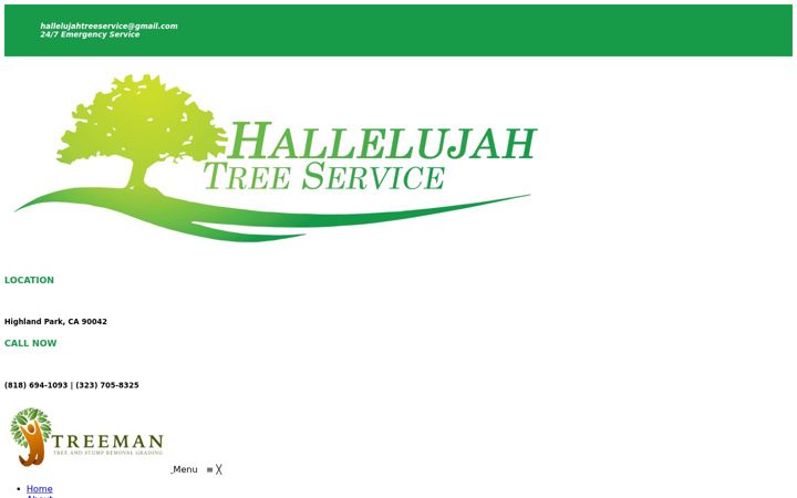Screenshot di hallelujahtreeservices.com