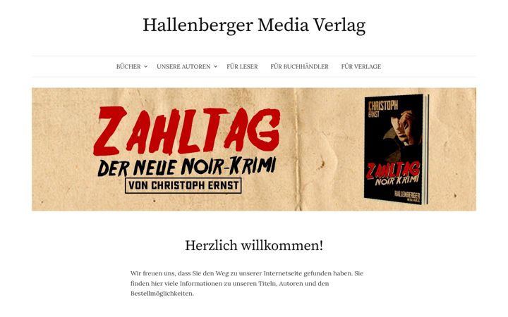 Screenshot of hallenberger-media-verlag.de