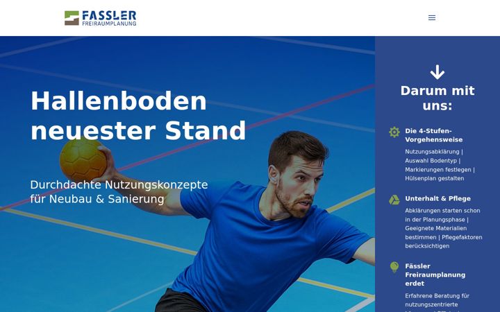 Screenshot of hallenboden.ch