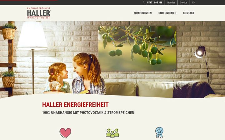 Screenshot of haller-energiefreiheit.com