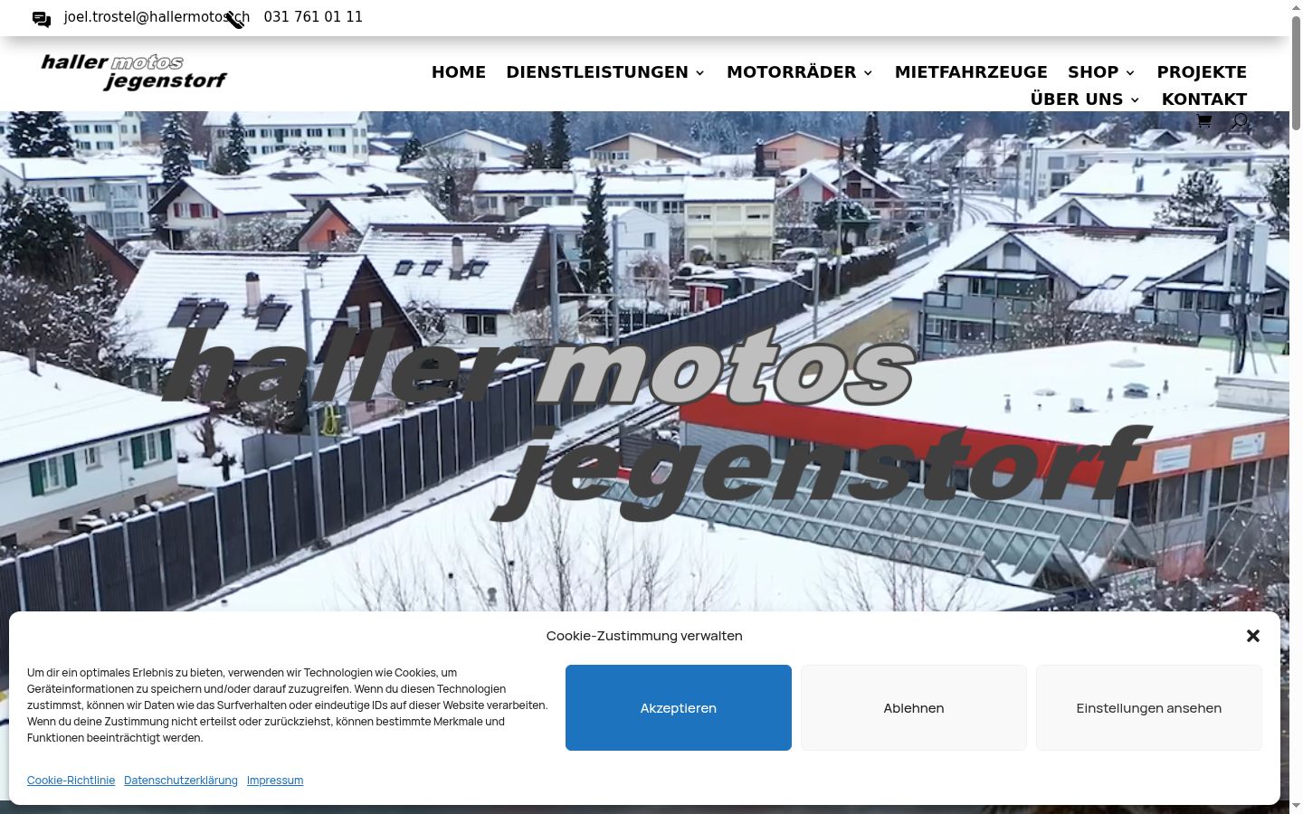Skärmbild av samtyckesbannern som visades före någon interaktion