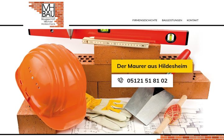 Screenshot of hallescheck-bau.de