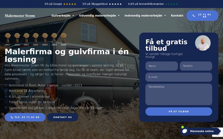 Screenshot of hallgrenbyg.dk