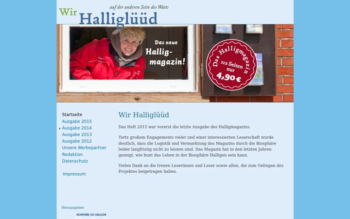 Screenshot of hallig-magazin.de