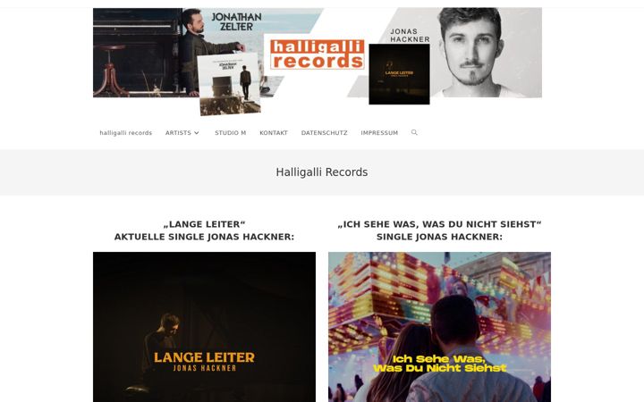 Screenshot of halligalli-records.de