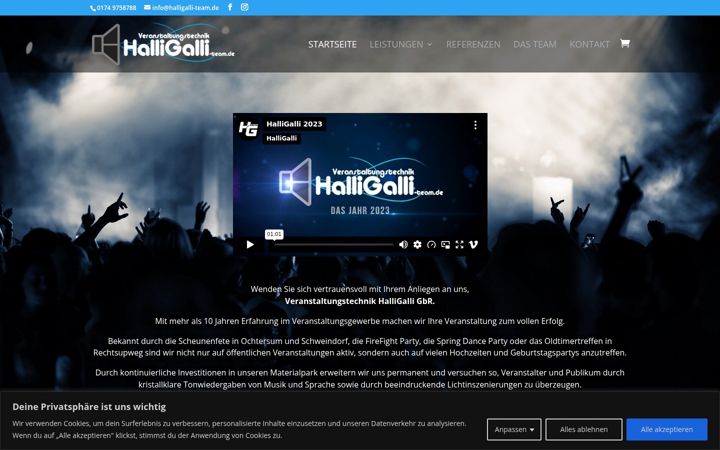 Screenshot of halligalli-team.de