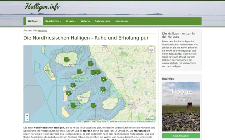 Screenshot of halligen.info