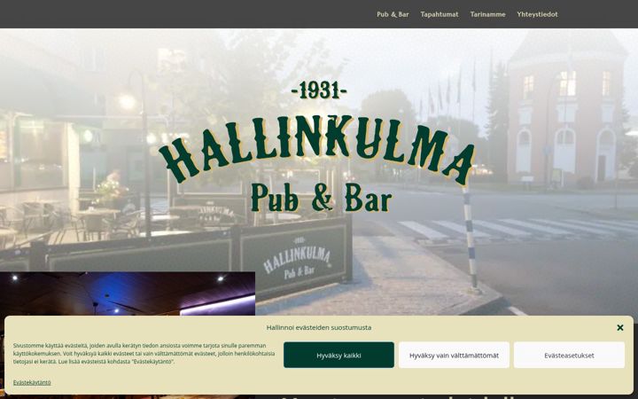 Screenshot of hallinkulma.fi
