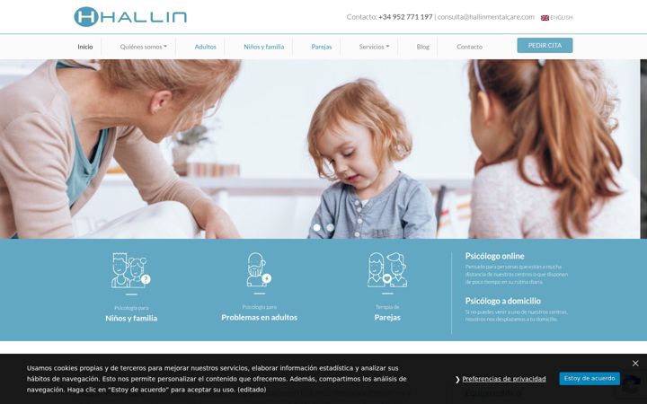 Screenshot of hallinmentalcare.com