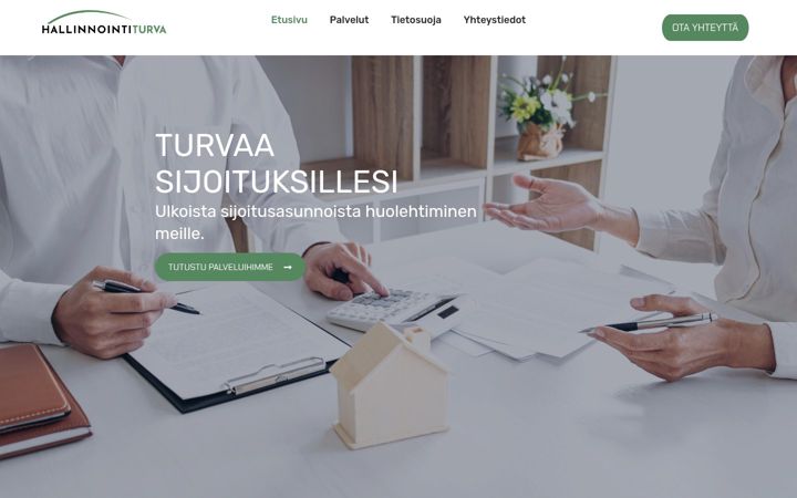 Screenshot of hallinnointiturva.fi