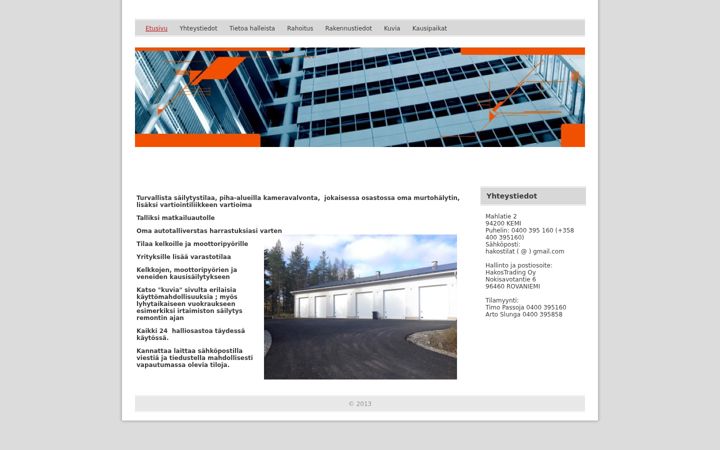 Screenshot of halliosake.fi