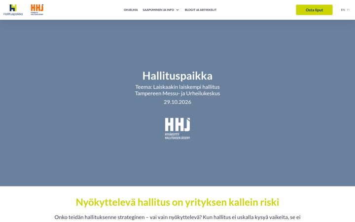 Screenshot of hallituspaikka.fi