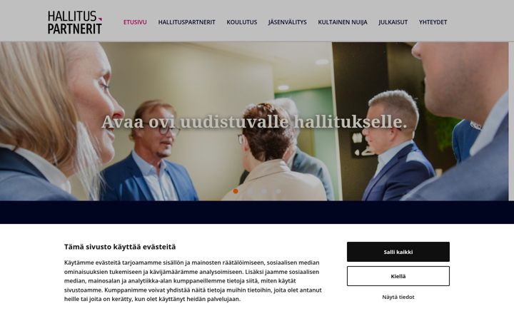 Screenshot of hallituspartnerit.fi