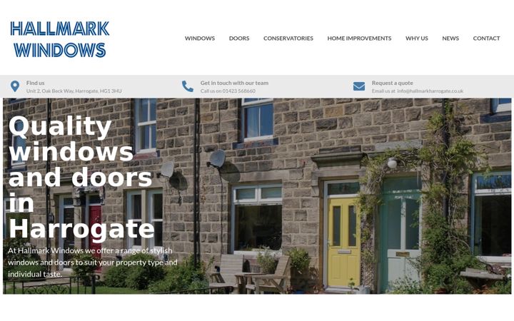 Screenshot of hallmarkharrogate.co.uk