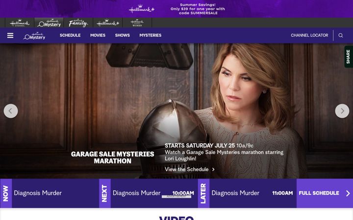 Screenshot von hallmarkmystery.com