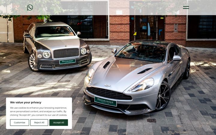Screenshot of hallmarque.co.uk