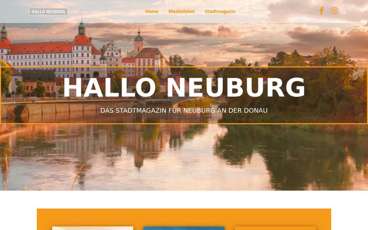 Screenshot of hallo-neuburg.de