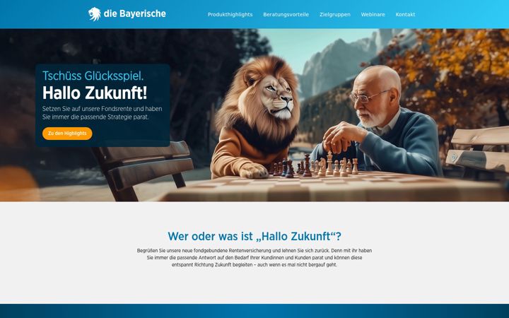 Screenshot of hallo-zukunft.online