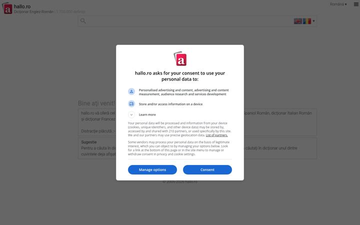 Screenshot of hallo.ro