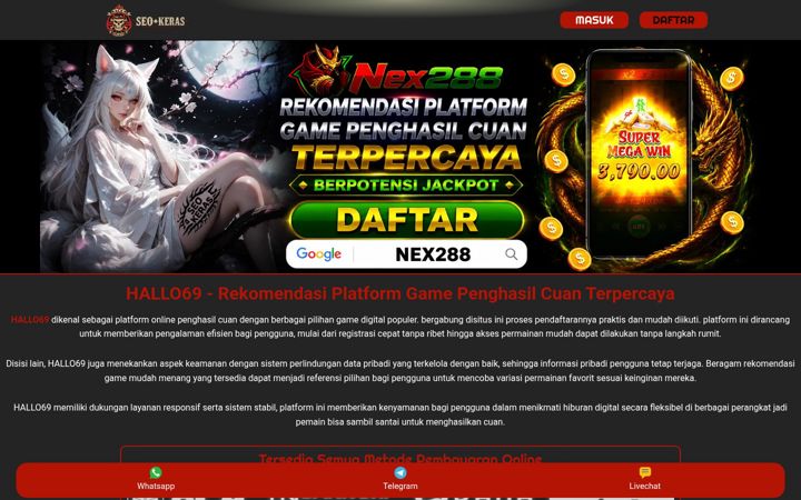 Screenshot of hallo69.com