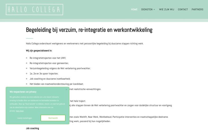Screenshot of hallocollega.com