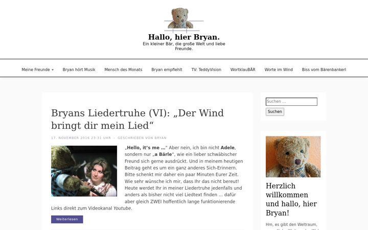 Screenshot of hallohierbryan.de