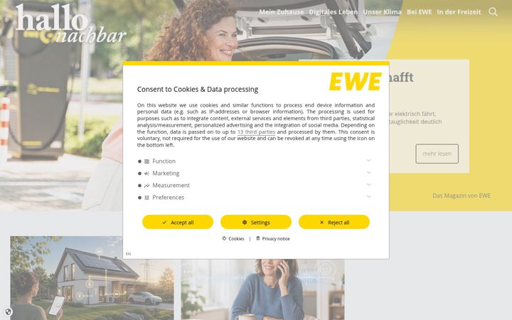 Screenshot of hallonachbar.de