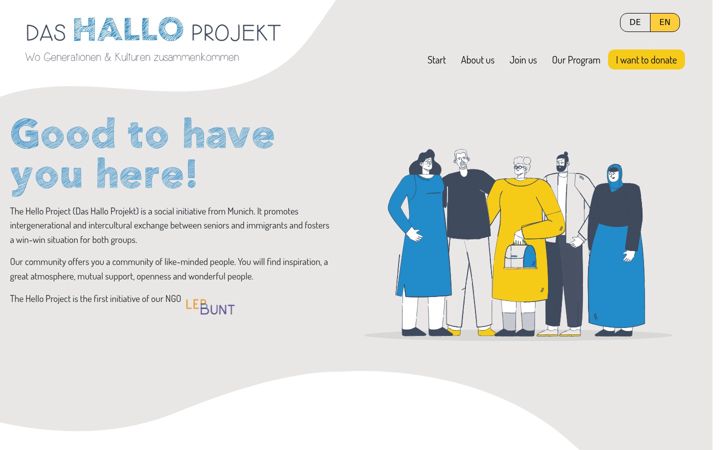 Screenshot of halloprojekt.org