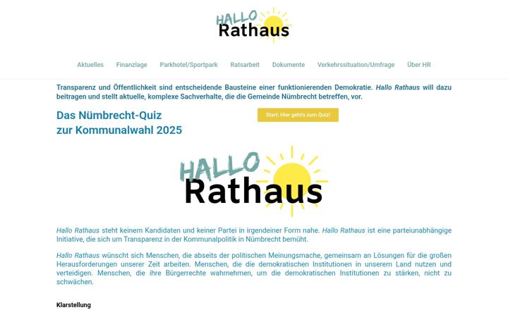 Screenshot of hallorathaus.de