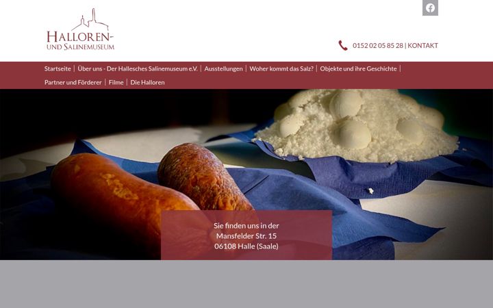 Screenshot of hallorenmuseum.de