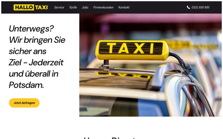 Screenshot of hallotaxipotsdam.de