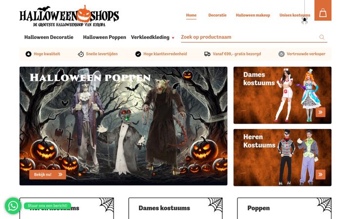 Screenshot of halloweenshops.nl