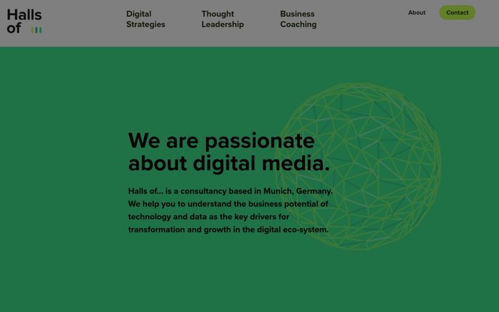Screenshot of hallsof.com