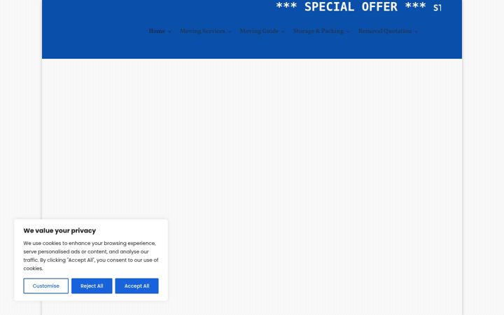 Screenshot of hallsremovals.co.uk
