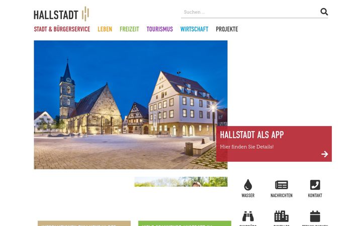 Screenshot of hallstadt.de