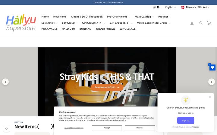 Screenshot of hallyusuperstore.com