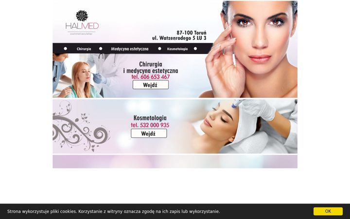 Screenshot of halmed-cezaryhalat.pl