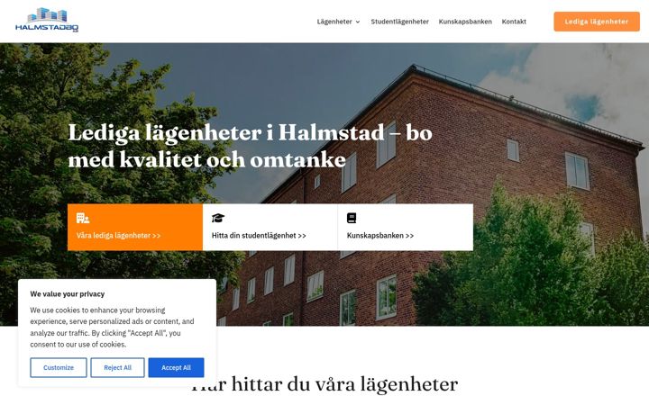 Screenshot of halmstadbo.com