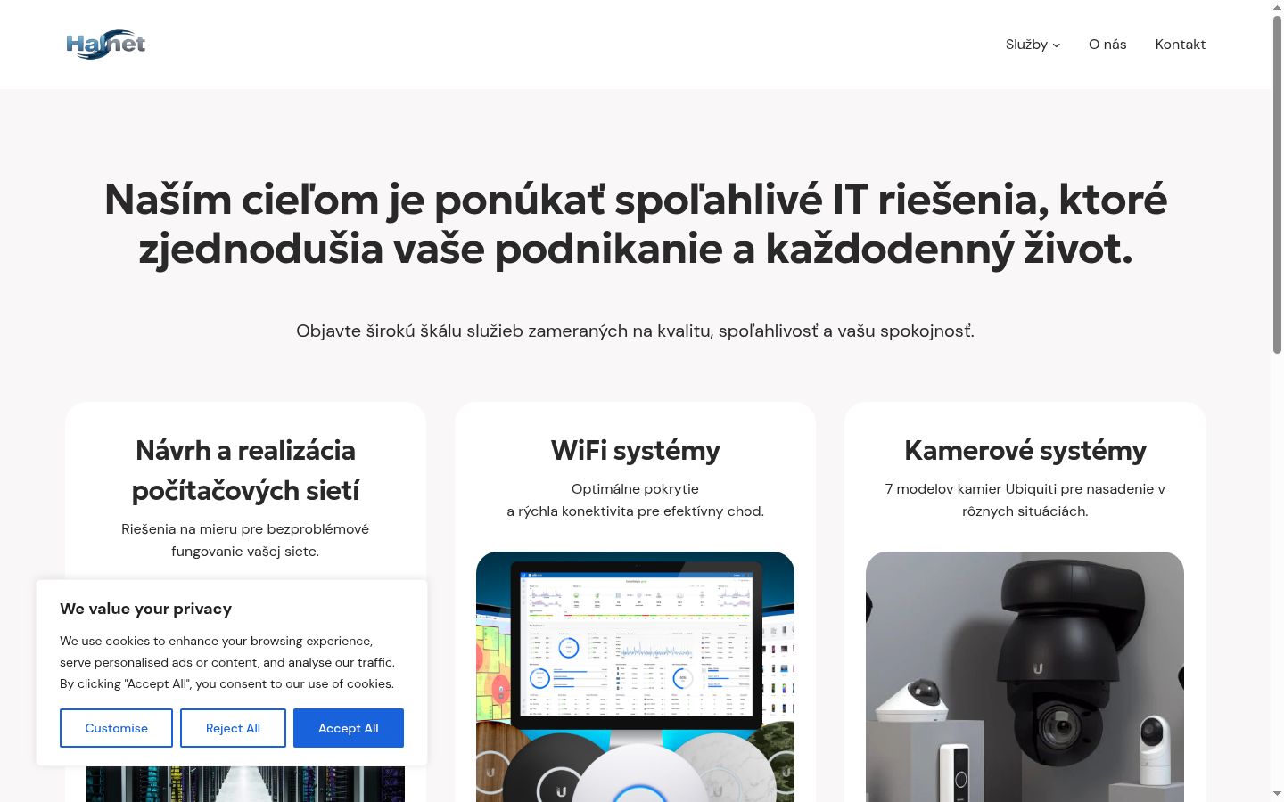 Snímek obrazovky baneru souhlasu zobrazeného před jakoukoli interakcí