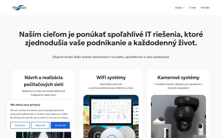 Screenshot of halnet.sk